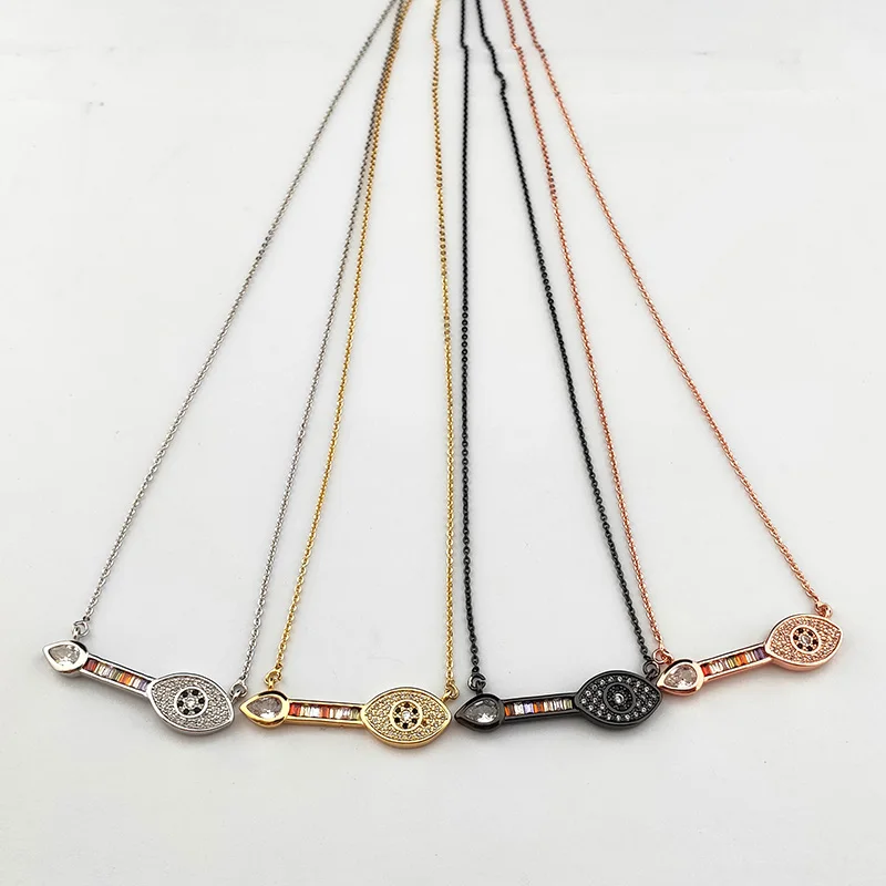 

8 шт. Новые Подвески в форме капли воды с микрозакрепкой из Кубического циркония ожерелья Модные женские ювелирные изделия NK461