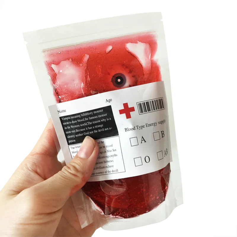 Имитация Крови Мешки Пластилин многоразовый косплей для Хэллоуина вечерние дом