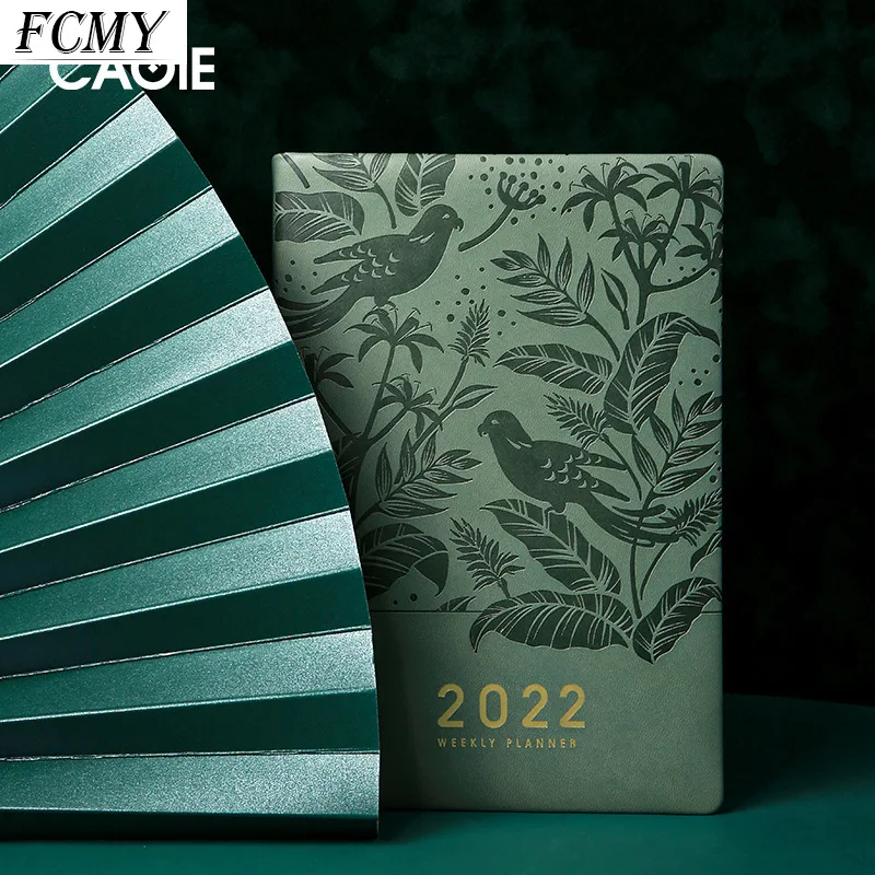2021 2022 A5 Planner Notebooks Super Thick PU Leather Cover Planner/diary/journal Noteboos School &amp Office Supplies Stationery |