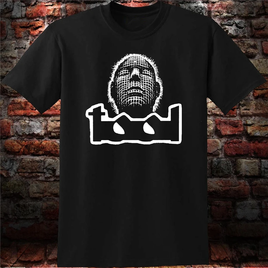 Инструмент Логотип рок-группы черные футболки Мужская Shirt уличная футболка