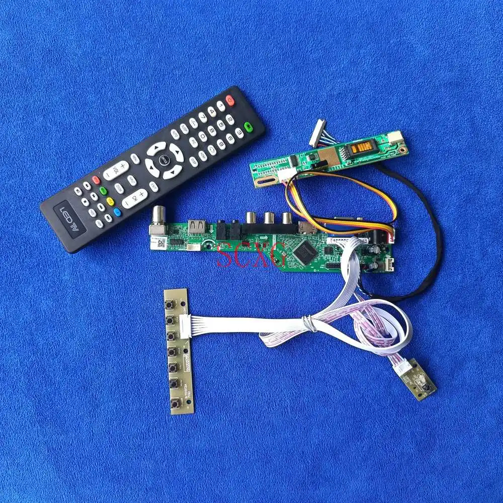 

LVDS 20 Pin 1CCFL LCD matrix controller board DIY Kit1024*768 Analog signal Fit HT14X11/HT14X12/HT14X13 HDMI-compatible USB VGA