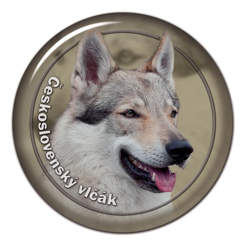 

S30498# 13CM/15CM/17CM PVC Decal Ceskoslovensky Ovcak Dog V2 Car Sticker Waterproof for Bumper Rear Window Laptop Toilet