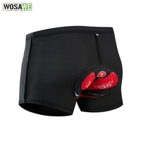 wosawe mens cycling underwear 3d gel padded cycling shorts for women downhill mtb tights breathable quick dry bicycle clothing