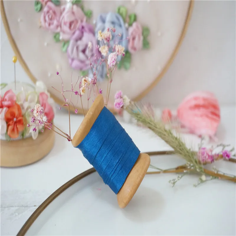 7 мм x 1 0 м/рулон woodenspool 100% Шелковая вышивальная лента тонкая тафта шелковая habotai