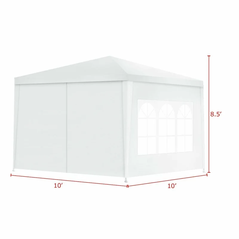 Уличная мебель 10 'x 10' высококачественный белый навес на боковые стены тенты