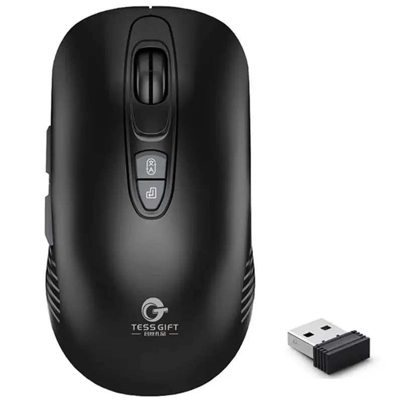

2.4GHz Wireless Optical Mouse AI Voice Control 110 Languages Translation 1600 DPI Mice for Windows 7/8/10 Mac PC Laptops