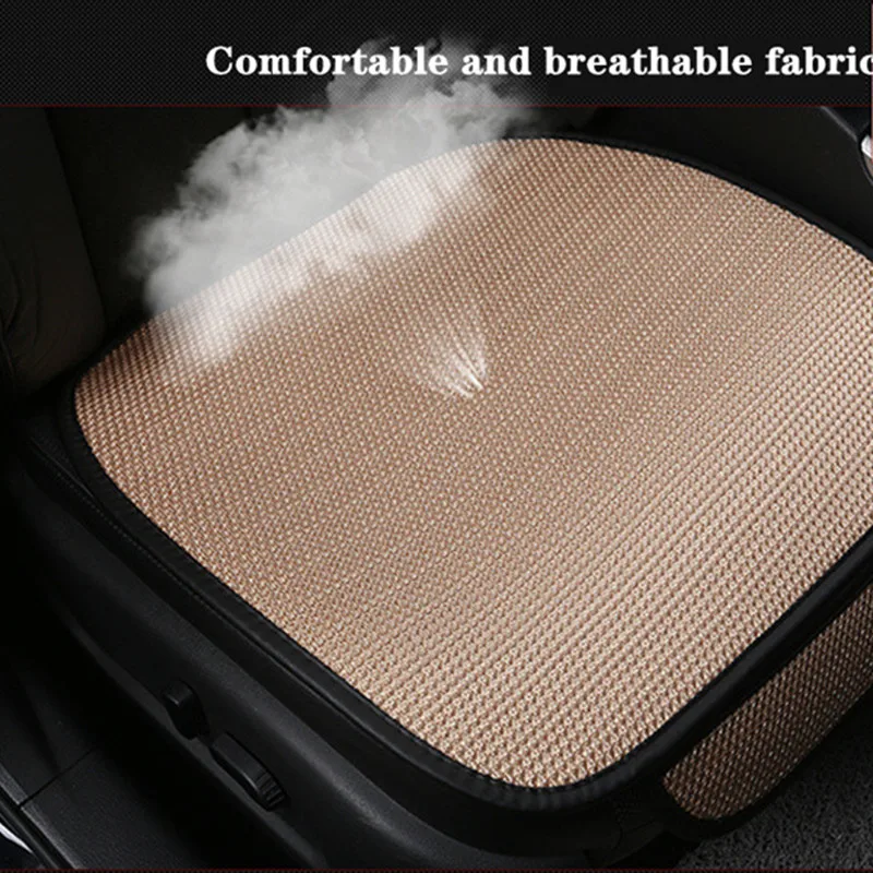 売る ユニバーサル車のシートカバー車のフロント & リアフルセットシートクッションノンスリップアイスシルクメッシュ自動車シートクッションプロテクターマットパッド