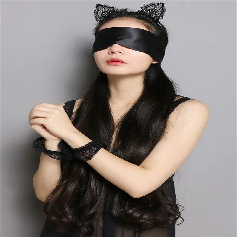 Секс мягкий сон тени для век атласная лента повязка на глаза Воздухопроницаемый