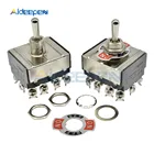 Высокоточный 12310 (A) 50000 тумблер, черный 12-контактный переключатель вкл. ВЫКЛ.-ВКЛ., серебристый контактор, 36,8 раз срок службы 250 в 16 А * 33