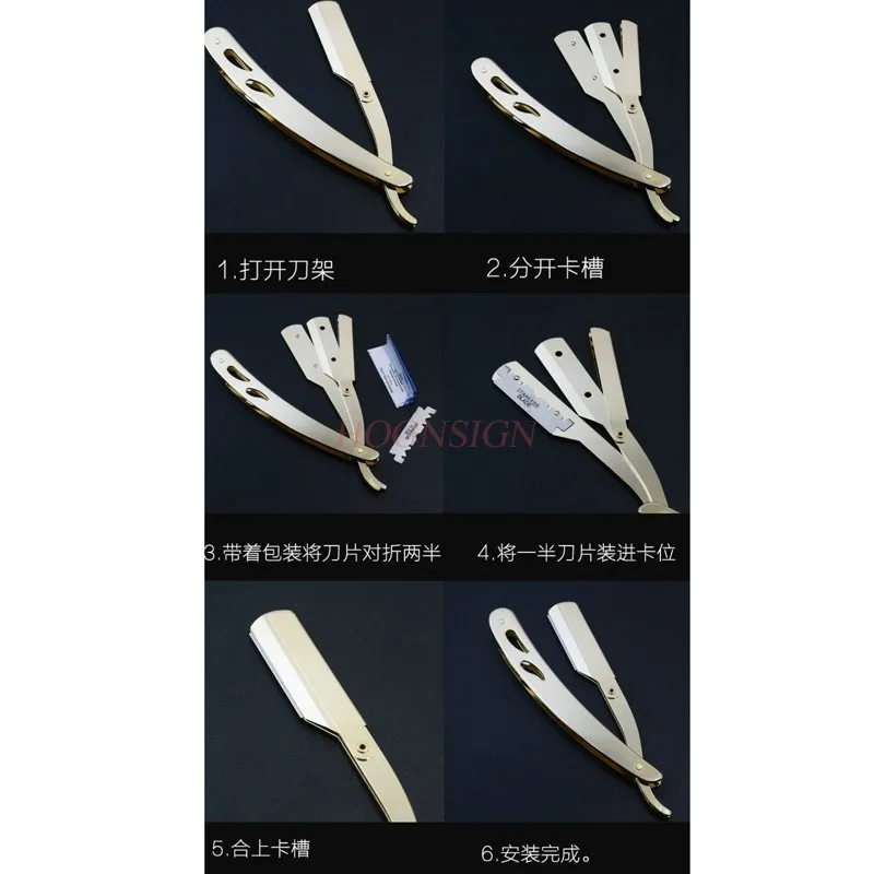 

shaving knife Razor manual vintage razor blade scraper hairdressing shaving knife blade men shaved head