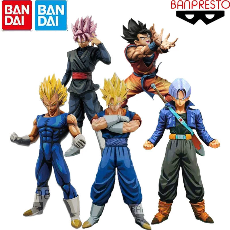 

Bandai Original Dragon Ball Z MSP Anime Figures Comic Color Son Goku Trunks Vegeta Zamasu Vegetto Collection Model Kids Gift Toy