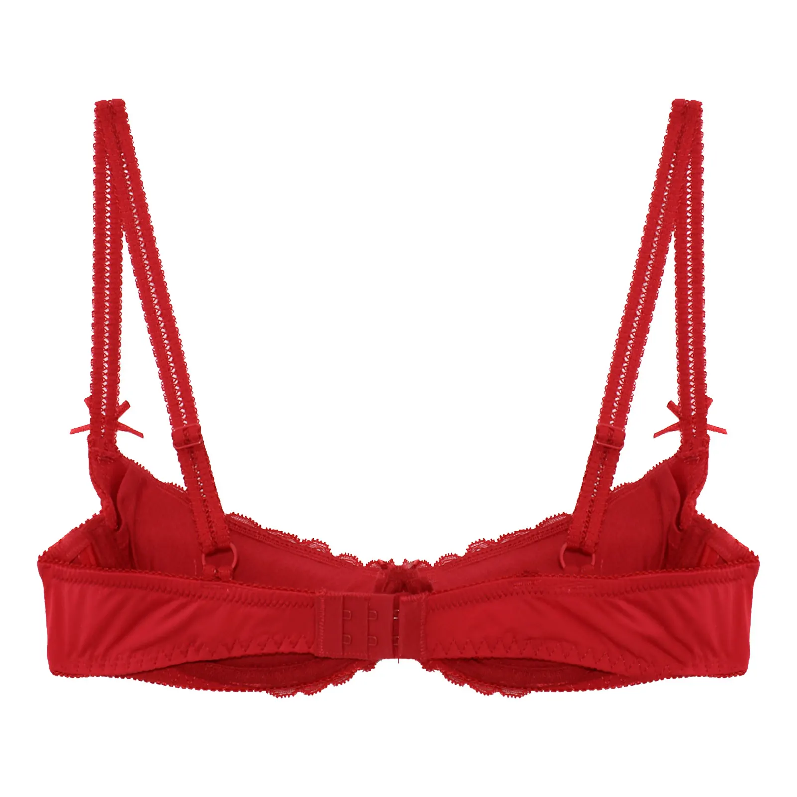 Sexy Womens 1/2 Cup Push Up Underwire Lace Bra Lingerie Adjustable Strap Open Cups Bras Top Underwear Woman's Braltte Intimates