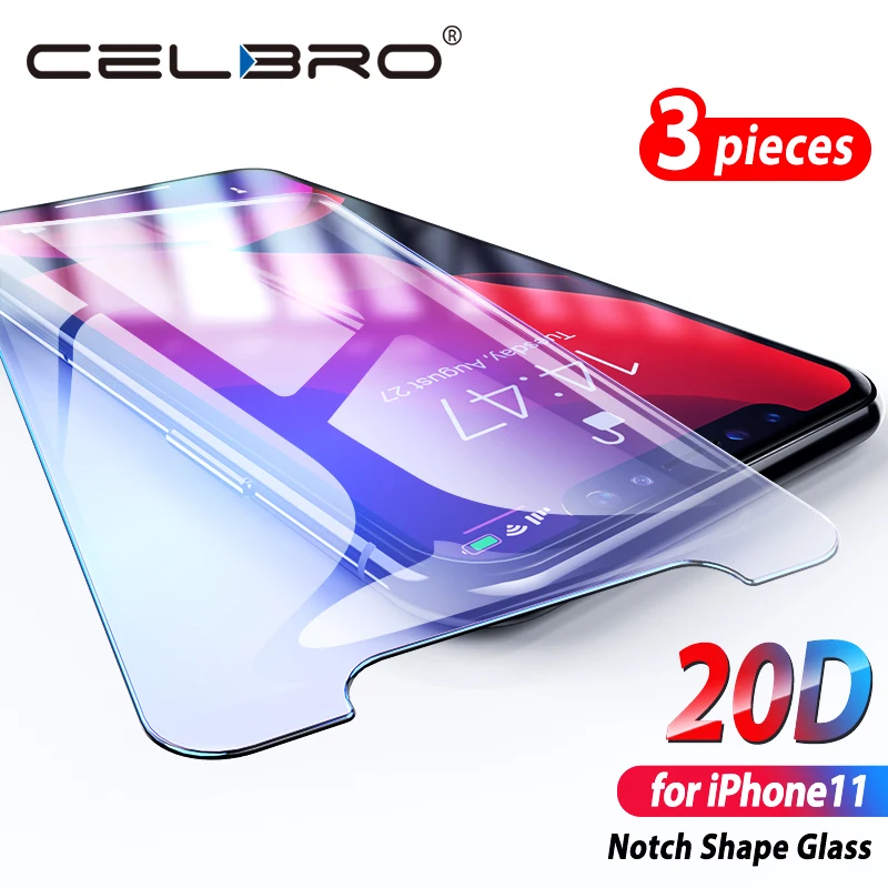 Закаленное стекло для iPhone 11 pro max Защитная пленка экрана 11pro XR XS Max 50 шт. Прямая