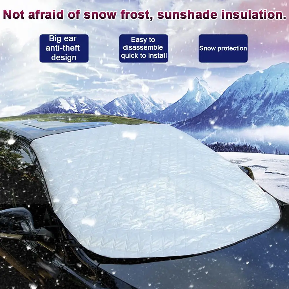145X120 см Универсальный чехол на лобовое стекло автомобиля Солнцезащитная шторка для автомобиля с роликовым механизмом солнце спереди и сзади оконная пленка анти-кражи тент от солнца, снега блок