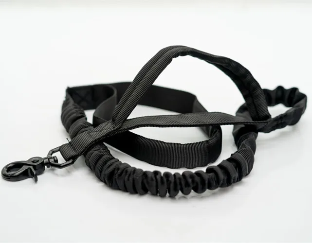 

Tactical outdoor nylon dog rope pet traction rope dog belt explosion proof impact buffer elastic dog rope
