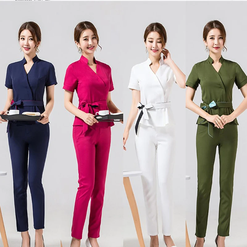 

Spa Uniform For Beauty Salon For The Cosmetologist 2022 For Work Beauty Shirt Foot Bath Technician Costume