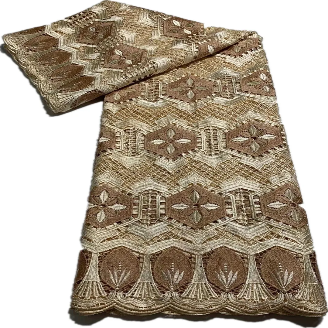 

2021 Latest African Lace Fabric High Quality Guipure Lace For Wedding Dress Mesh Tulle Lace With Stones Nigerian Lace Fabrics