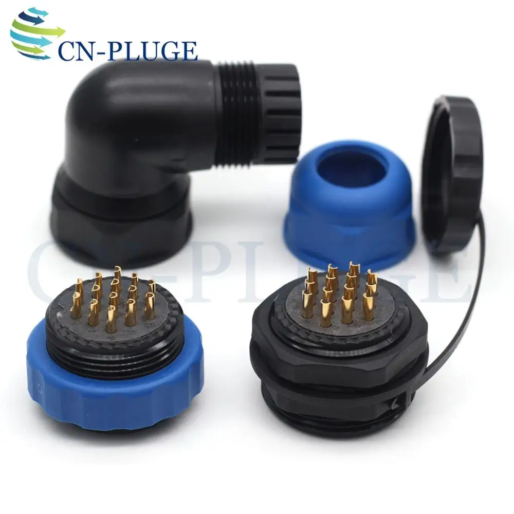 Тип SP28 14-контактный водонепроницаемый разъем для светодиодного разъема питания