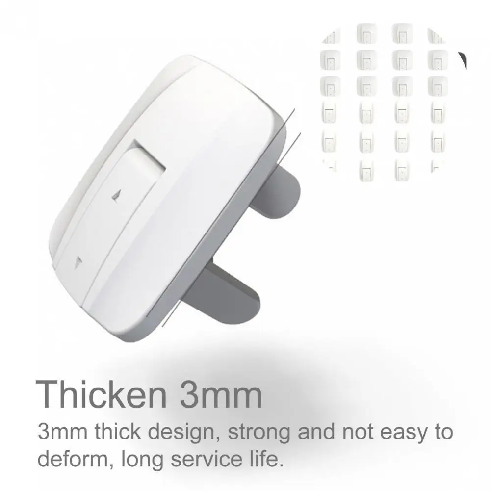 

1 Set Eco-friendly Smooth Edge Fireproof ABS Insulation Baby Proofing Outlet Caps Safety Proofing Covers for Home Use