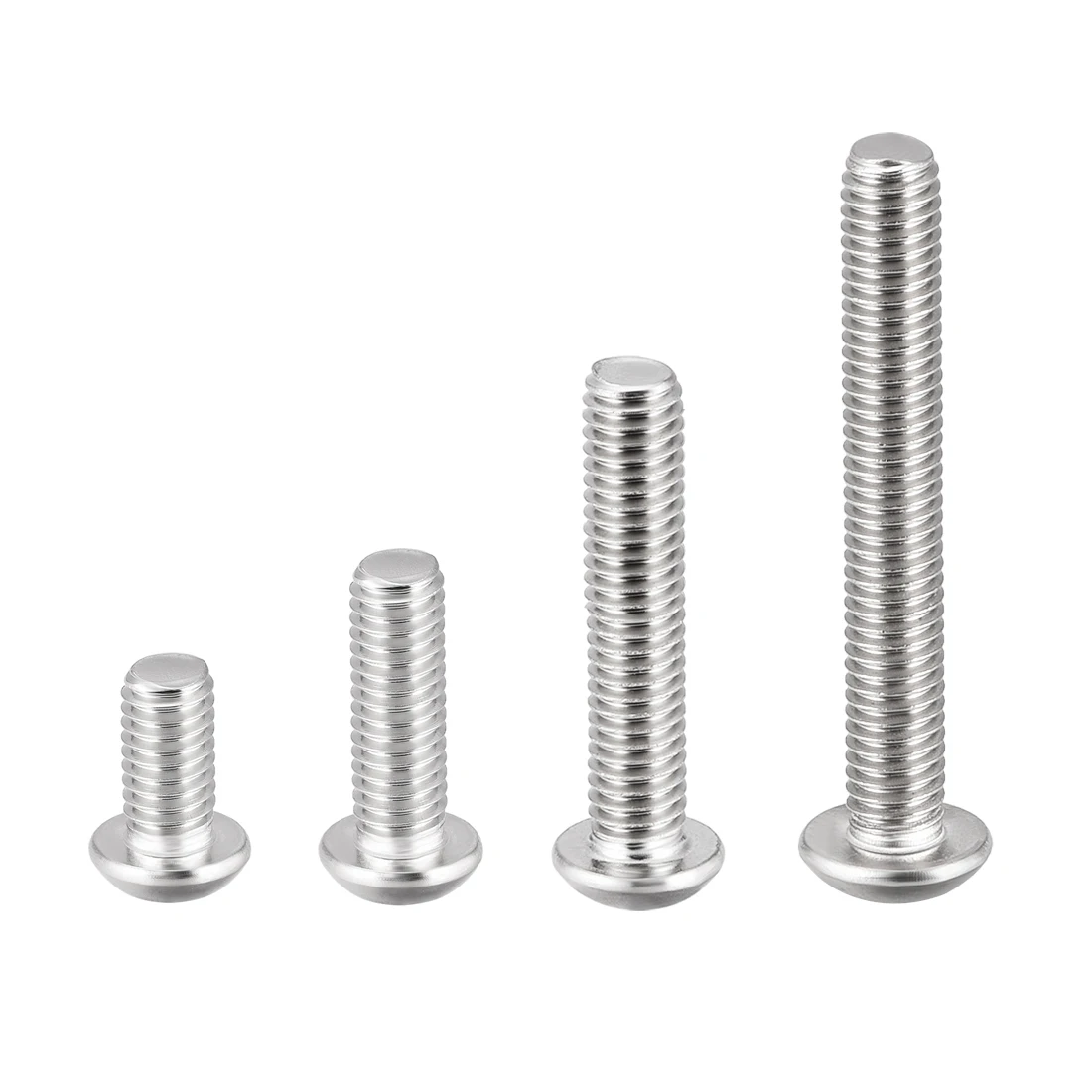 Uxcell 10/20 шт M5 M6 шестигранные винты с круглой головкой M5x20/25/35/40/50 M6x10/12/20/30 болты из