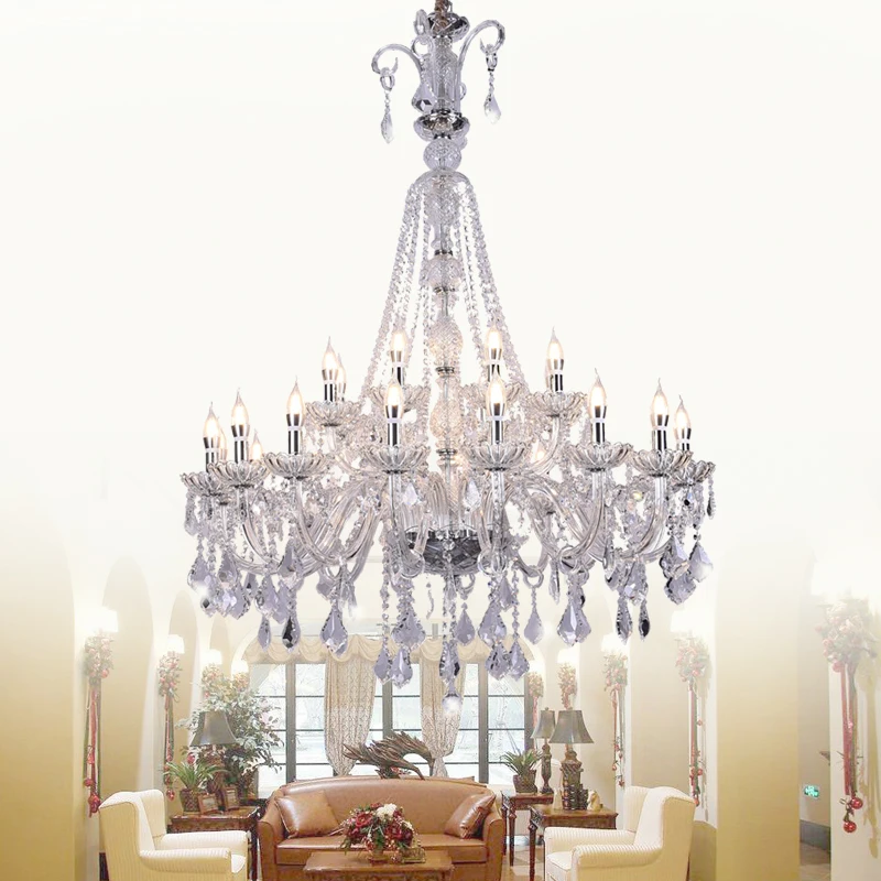 Большая люстра для лестницы лампа из муранского стекла гостиной спальни зала