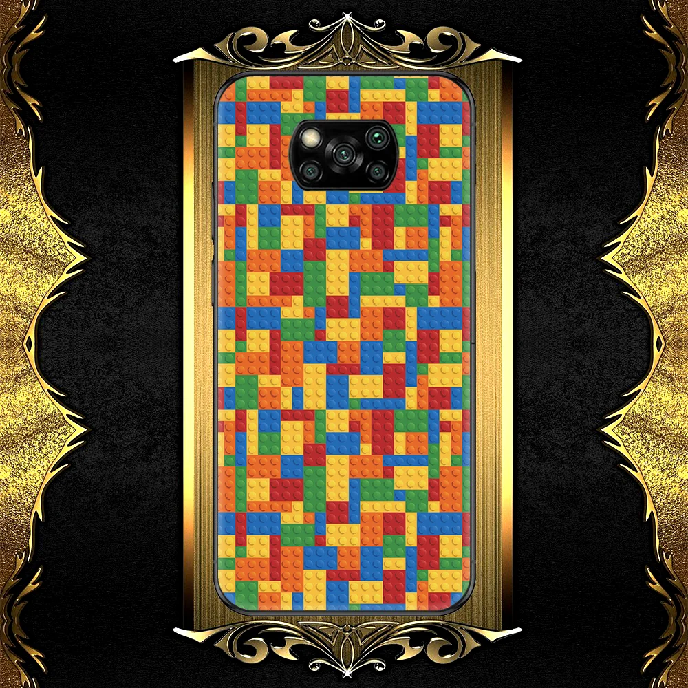 

LEGOS Toy Phone Case For Xiaomi Mi Note 10 A3 9 MAX 3 A2 8 9 10 11 Lite Pro Ultra black Cell Soft Bumper Luxury Back Tpu Shell
