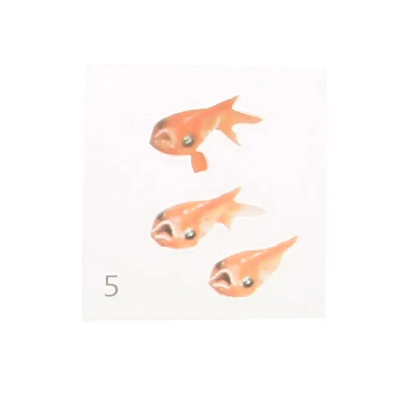 1 шт. 3D настоящая Золотая рыбка прозрачная пленка стикер Смола Сделай Сам водная