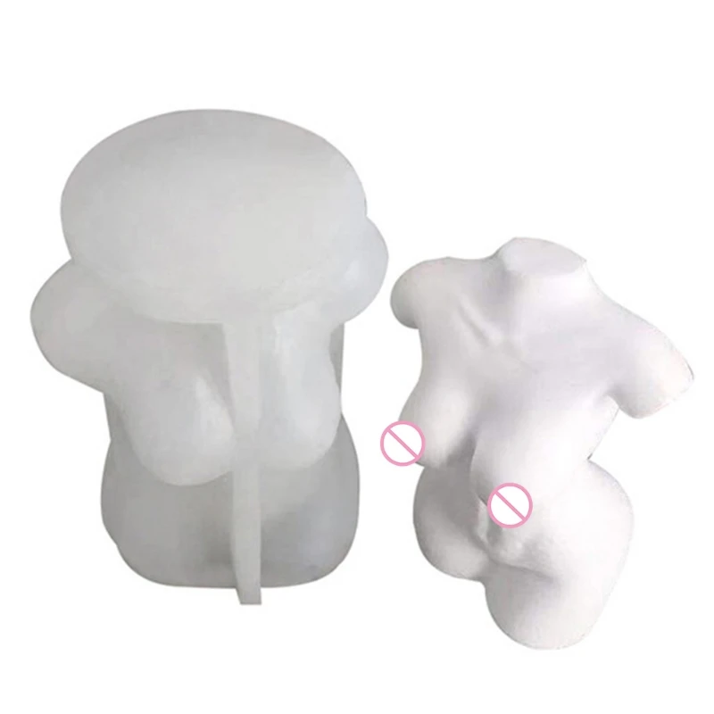 

3D Goddess Body Shape Silicone Mold Sexy Model Body Stand Ornaments Resin Molds