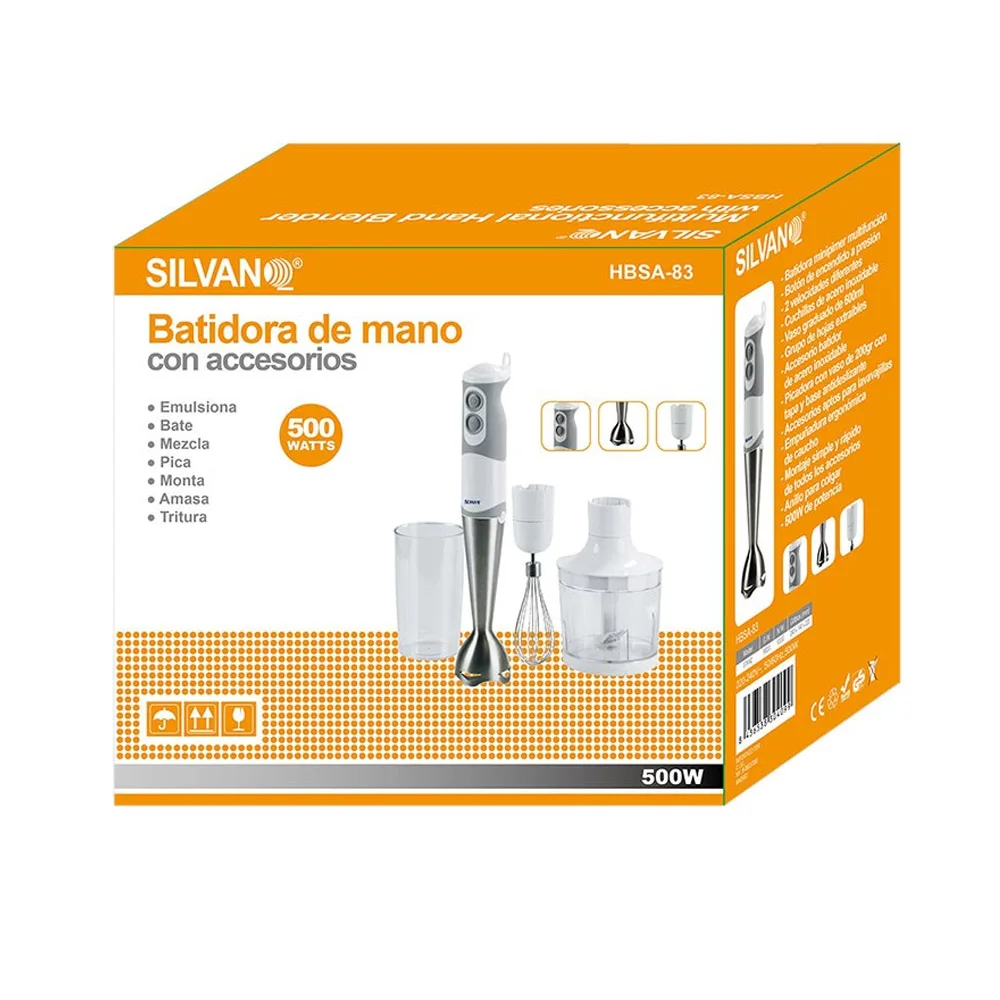 

Electric hand mixer, stainless steel, powerful, fast, portable, ergonomic, blades, accessories, tumbler, mixer