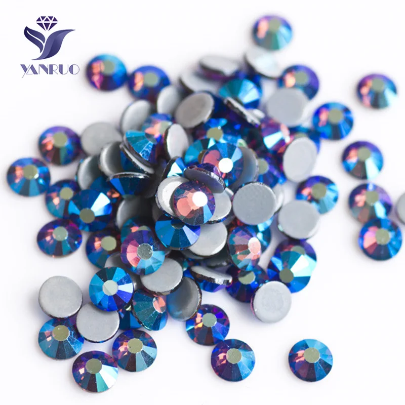 Amethyst AB YANRUO 2058HF SS16 SS20 железо на стразы горячей фиксации Стразы супер качество цвет AB Камни Стекло теплопередача для одежды - Цвет: Amethyst AB