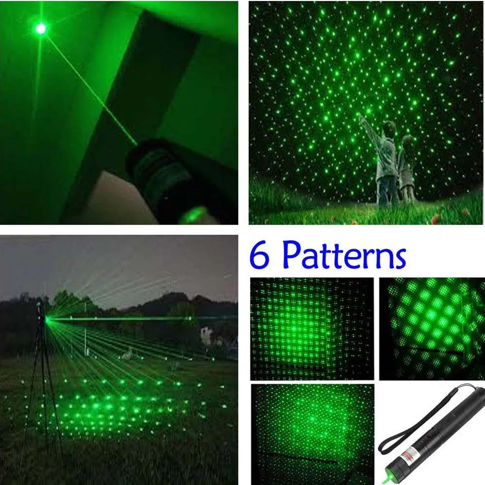 

Hight Powerful Green Laser pointer 10000 m 5mw lasers sight Lazer pen Burning Match with lasers 303