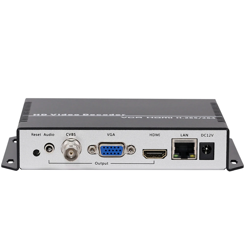 Декодер UHD 4K H.265 H.264 HDMI VGA CVBS декодер HD SD для потоковой передачи видео IP SRT HTTPS RTSP RTMP UDP