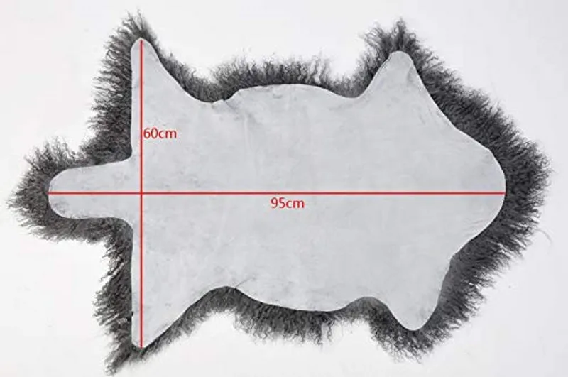 Большой Длинный Шерстяной Ворс овчины ковер роскошный из натуральная овчина