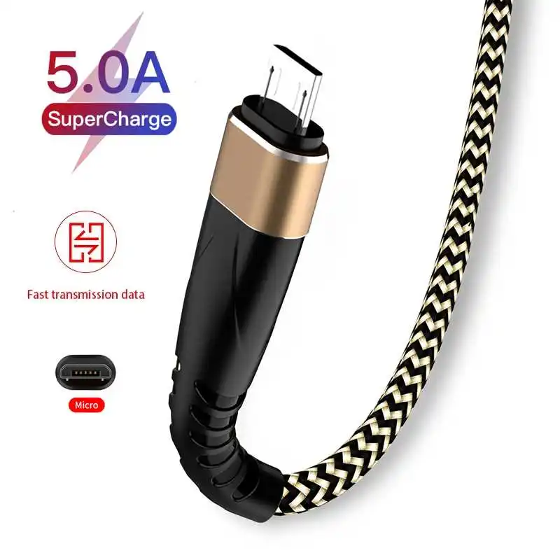 

Micro USB Cable 5A Fast Charging Cable USB Cable For Samsung Huawei Xiaomi Micro USB Fast Charger Phone Cord Wire
