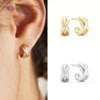 925 sterling silver ear needle minimalism croissant zircon stud earrings popular fashion jewelry for women birthday gifts