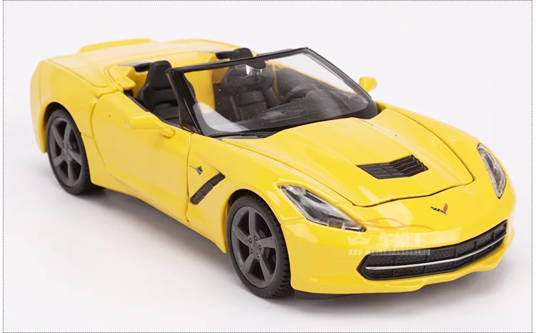 Масштаб 1:24 Chevrolet Corvette Z06 ZL1 имитация литья под давлением металлическая модель автомобиля сплав автомобиль игрушки для мальчиков подарки коллекция Горячая колесо