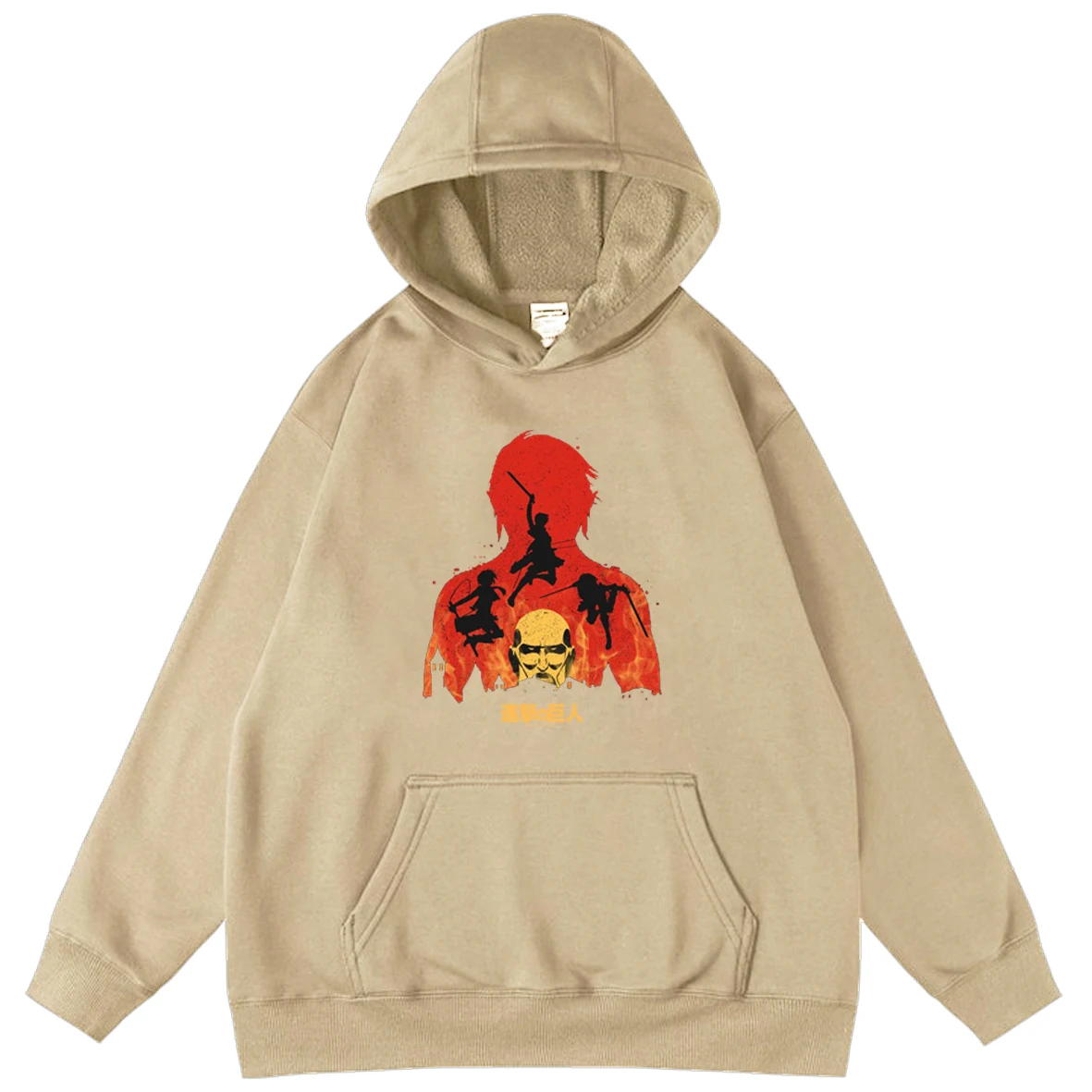 

Attack on Titan Men's Sweatshirts Anime Oversized Hoodie Tv Show Unisex Hooded Sweatshirts Cartoon Printing Pullover Streetwear