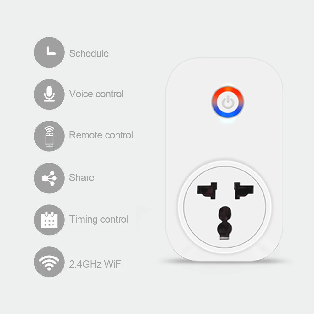 Usee Link Smart Socker power Plug WiFi умная розетка в 10А/16А мощность ed By Tuya работа с Alexa Google Home Mini IFTTT