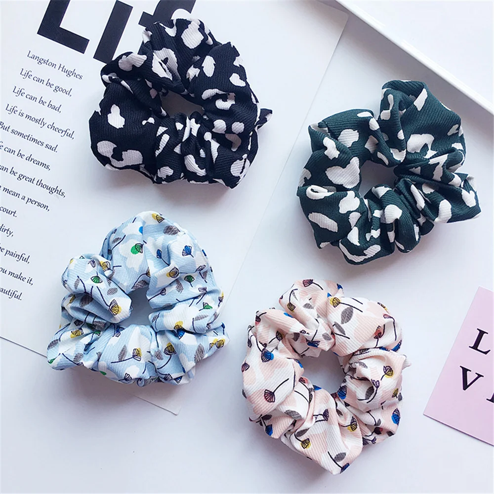 Стильное кольцо с одуванчиком и леопардовым рисунком в виде большого кишечника