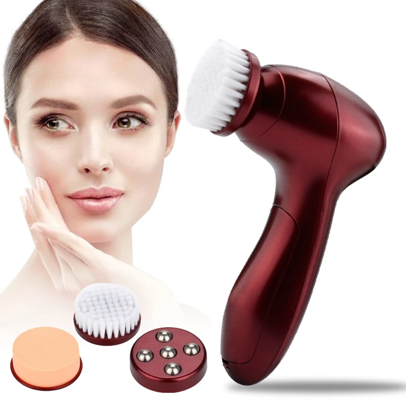 

3 In 1 Electric Ultrasonic Cleaning Facial Massager Deep Pore Cleaner Face Care Brush for Washing Skin Care Beauty Tool Homeuse