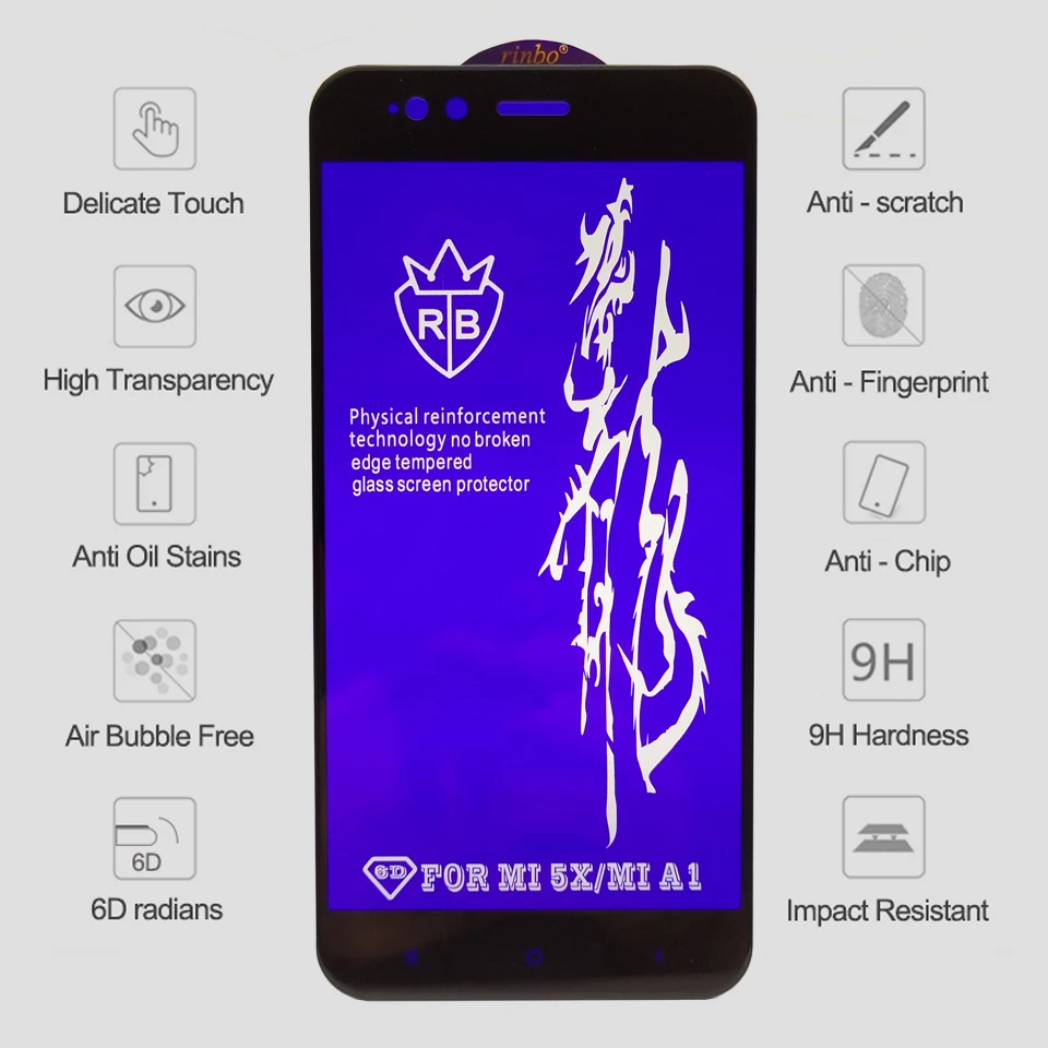 6D стекло для Xiaomi Redmi Note 7 6 Pro 5 4X Защитная пленка для экрана на Redmi 7A Note 7 5 6 Pro Закаленное защитное стекло для Xiaomi Mi 9 SE 8 A2 Lite A3 CC9 CC9E Mi 9 Защитное стекло Redmi Note 7 5 6 Защита экрана