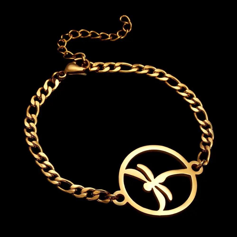 Модные браслеты из нержавеющей стали стрекоза бесконечное 8 двойное сердце