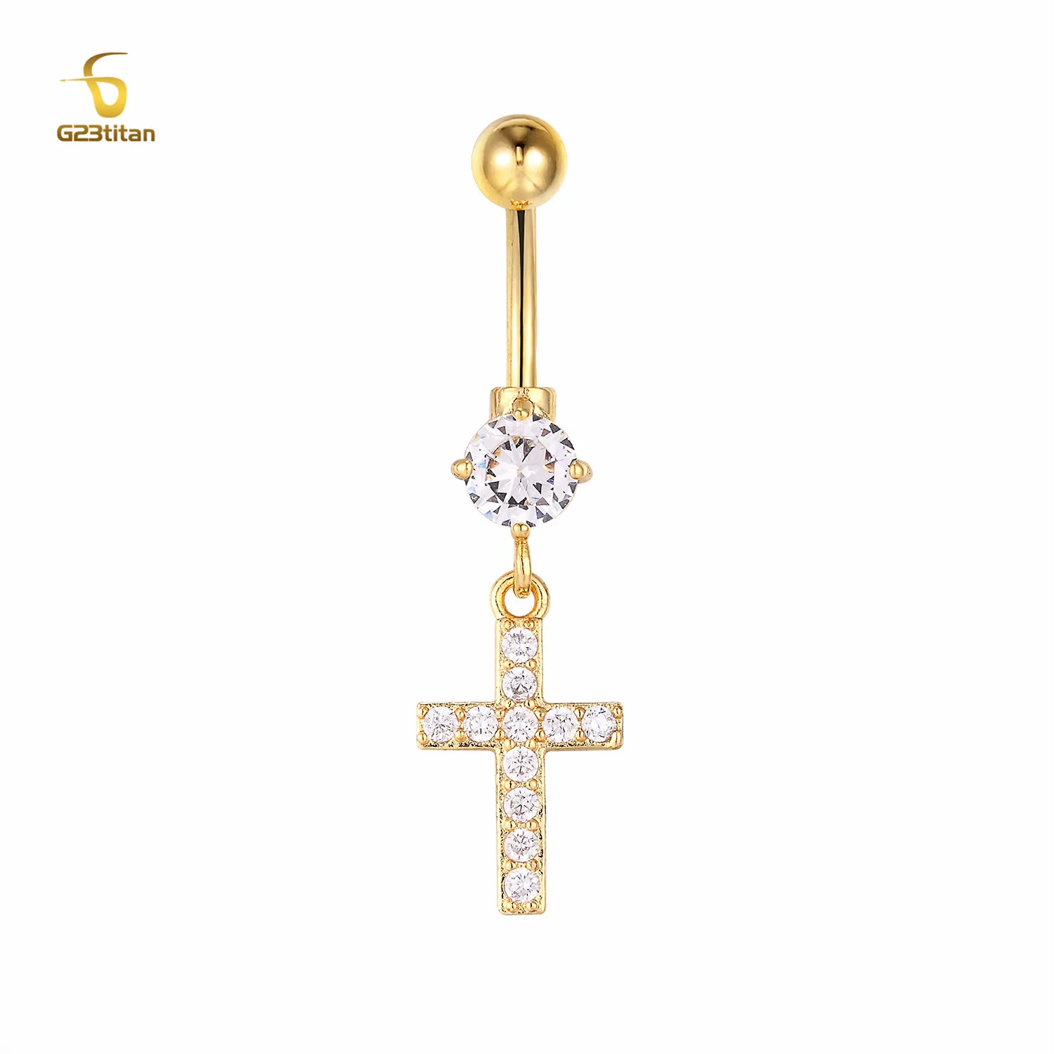 Серьги-гвоздики из хирургической стали с фианитом 16 г | Украшения и аксессуары