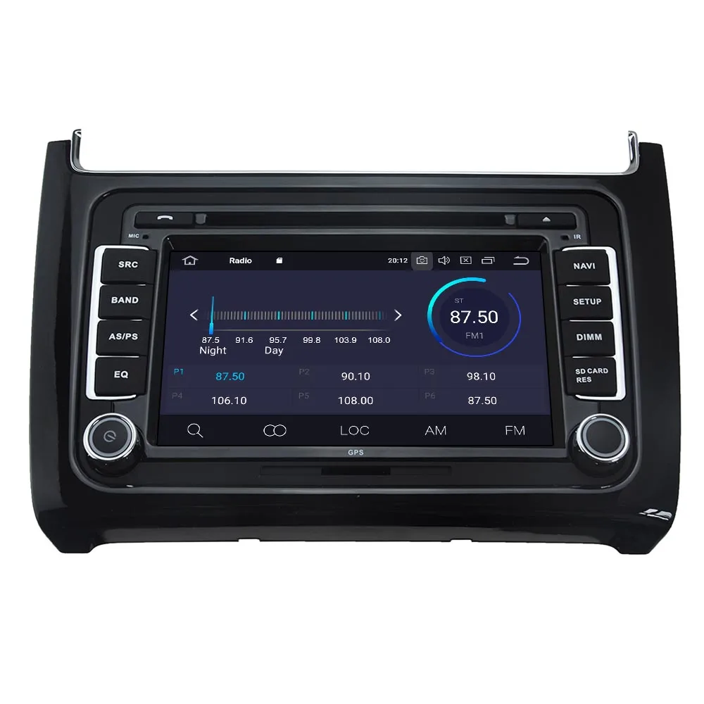 IPS Android 10 экран Автомобильный плеер GPS-навигация для Volkswagen Polo 2015 2016 2017