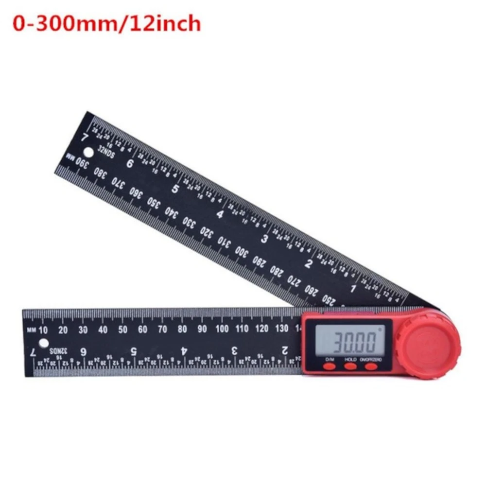 

360 LCD digital display angle ruler inclinometer protractor 0-200/300mm vernier caliper level ruler precision measuring tool