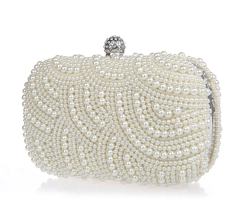 Женский Вечерний Клатч бежевого и черного цвета Свадебный Кошелек праздничная