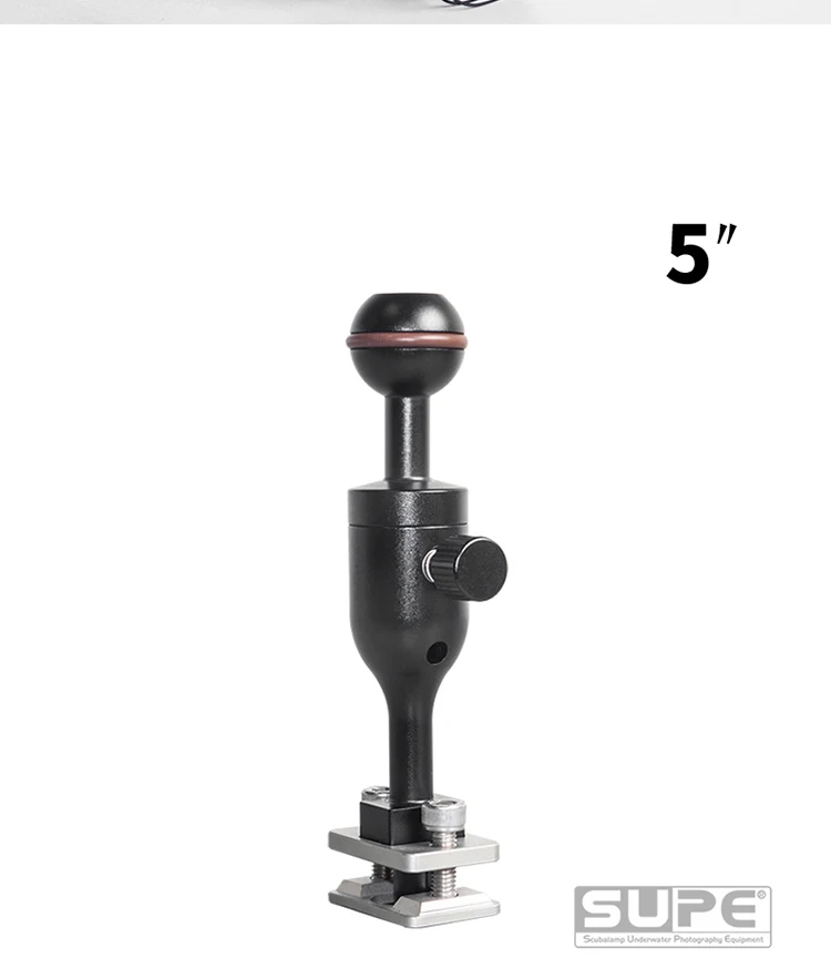 SUPE Scubalamp Съемная типа «Горячий башмак» DHS-B 5 дюймов шаровая Головка быстроразъемные стабильный подводное снаряжение для дайвинга подводный корпус для камеры