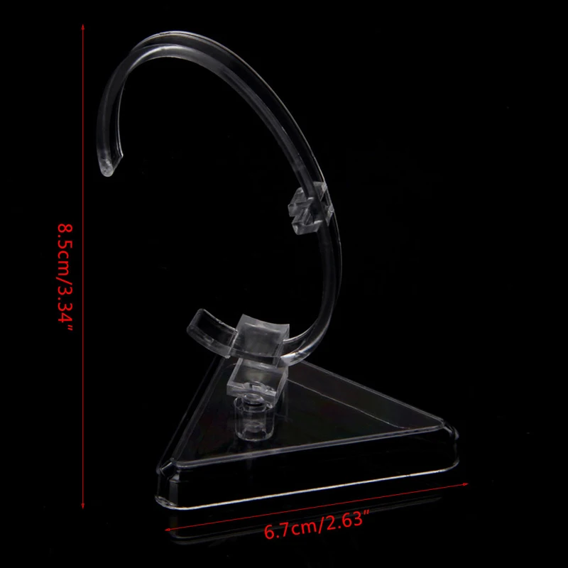 5x прозрачный C образный браслет для часов демонстрационный держатель стойка H8WF| |