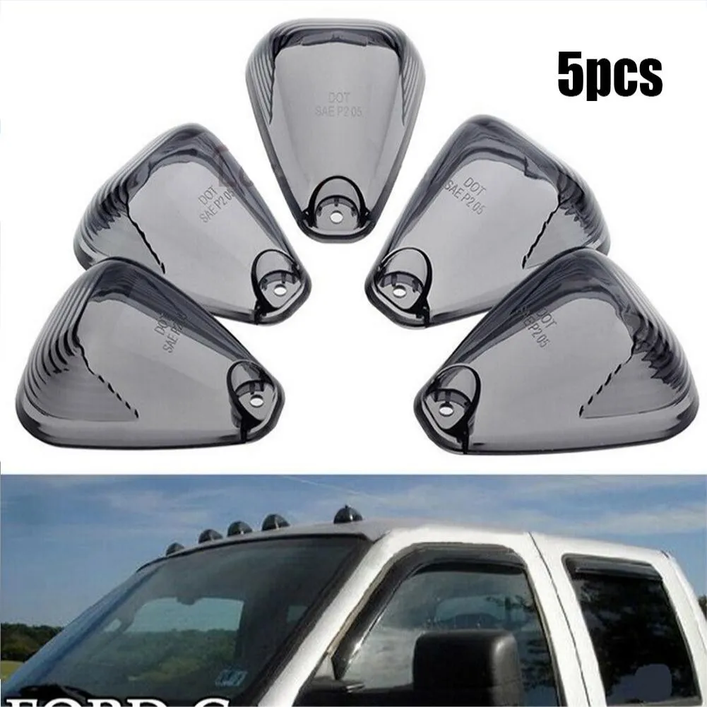 

Roof Running Lens Marker Light Cover Smoke Cab For Ford F-250 F-350 Super Duty Car Top Roof Light Lens Cover