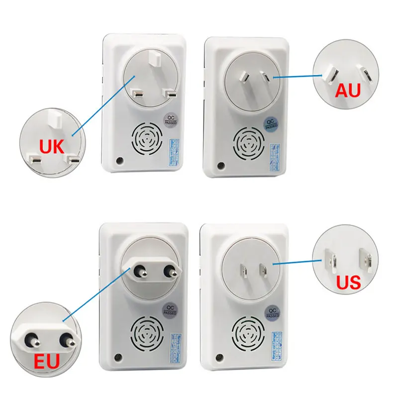 Домашний Беспроводной дверной звонок 28 мелодий простой в установке 4 приемника